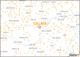 map of Ciglana