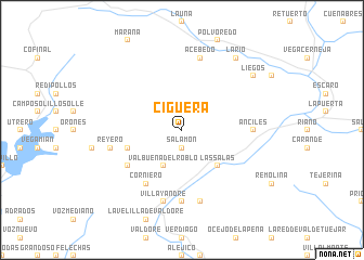 map of Ciguera