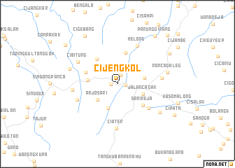 map of Cijengkol