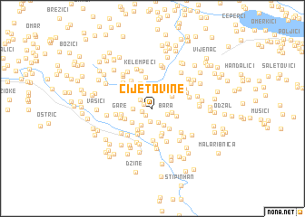 map of Cijetovine