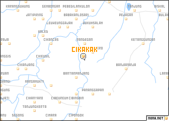map of Cikakak
