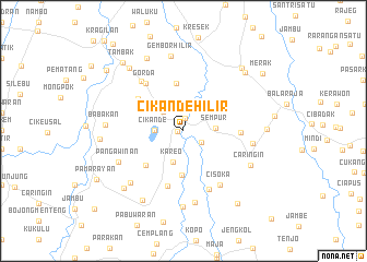 map of Cikande-hilir