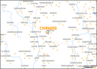 map of Cikawung