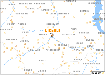 map of Cikendi