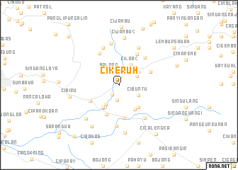 map of Cikeruh