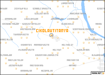 map of Cikola Úti Tanya