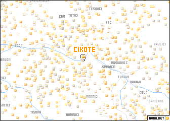 map of Cikote