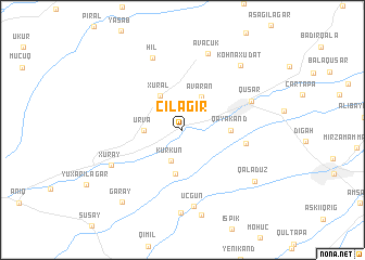 map of Çilǝgir