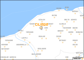 map of Çilingir