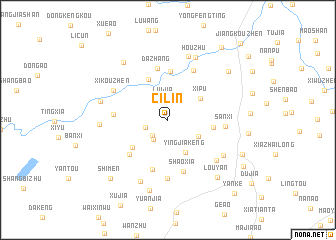 map of Cilin