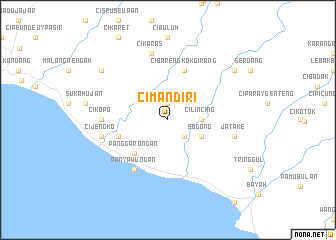 map of Cimandiri