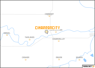 map of Cimarron City