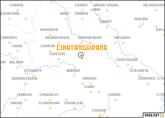map of Cimayang-girang
