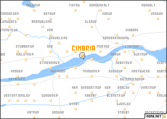 map of Cimbria