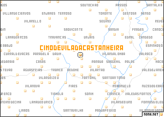 map of Cimo de Vila da Castanheira