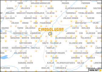 map of Cimo do Lugar