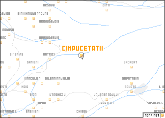map of Cîmpu Cetăţii