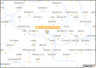 map of Cîmpuri de Sus