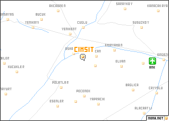 map of Çimşit