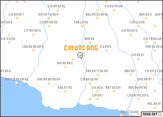 map of Cimuncang