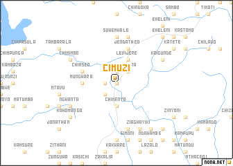 map of Cimuzi