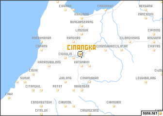 map of Cinangka