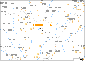 map of Cinangling