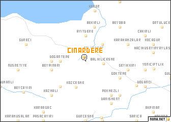 map of Çınardere