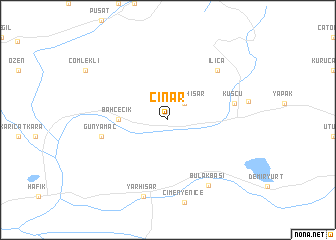 map of Çınar