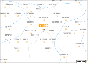map of Çınar