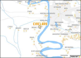 map of Cinclare