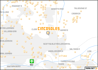 map of Cinco Soles