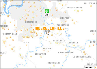map of Cinderella Hills