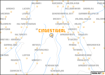 map of Cîndeşti Deal