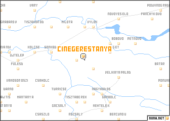 map of Cinegérestanya