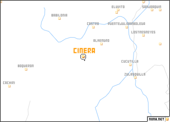 map of Cínera