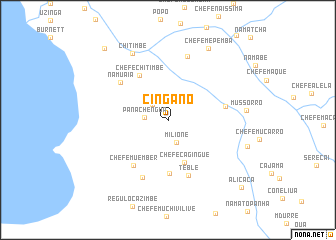 map of Cingano