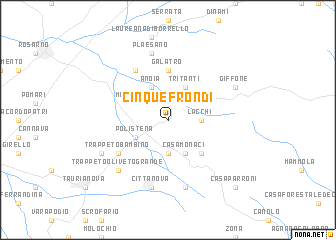map of Cinquefrondi