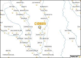 map of Ciobani