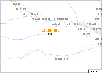 map of Ciobănuş