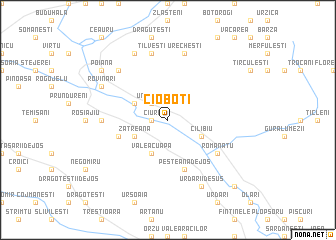 map of Cioboţi