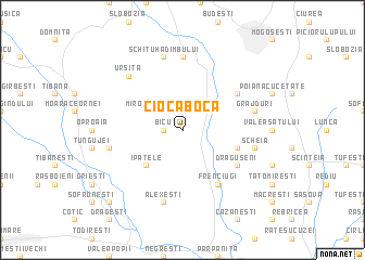 map of Cioca-Boca