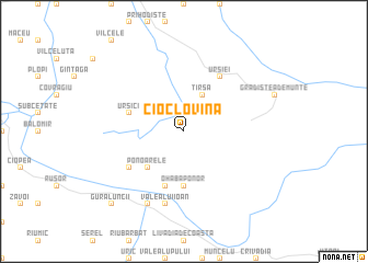 map of Cioclovina