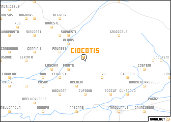 map of Ciocotiş