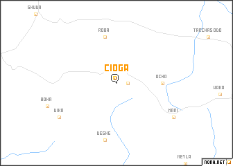 map of Cioga