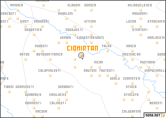 map of Ciomîrtan