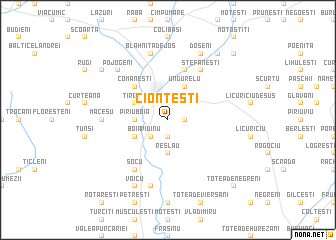 map of Cionteşti