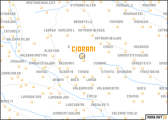 map of Ciorani