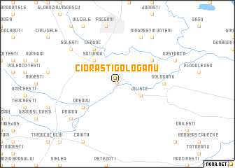 map of Ciorăşti-Gologanu