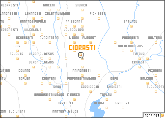 map of Ciorăşti